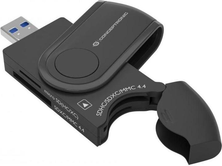 Actual product image Conceptronic Card Reader USB3.0 2xSD,2xMicroSD sw (USB 3.0)