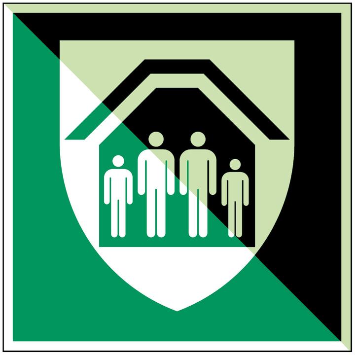 Produktbild Brady ISO-Sicherheitsschild - Schutzraum