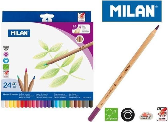 Metallic pencil crayons 24 colours
