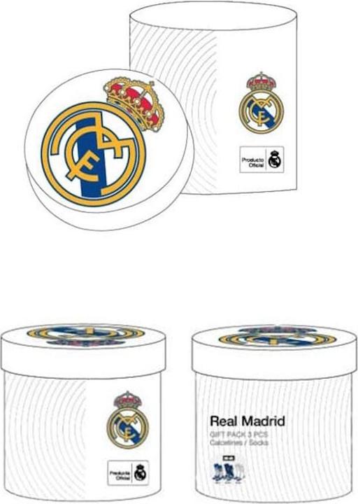 Actual product image Cerda Real Madrid Socks Set – Officially Licensed (3 Pack, Sizes 38–45) (pack of 3, 38 - 45)