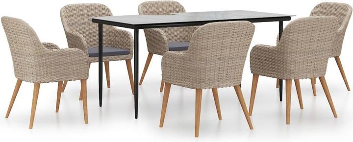 Produktbild vidaXL Garten Essgruppe (160 x 80 x 74 cm)