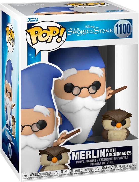 Produktbild Funko POP! - Die Hexe und der Zauberer: Merlin mit Archimedes