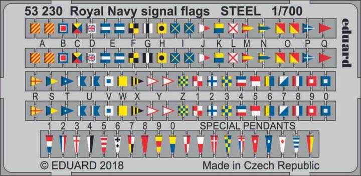 Actual product image Eduard Royal Navy signal flags STEEL
