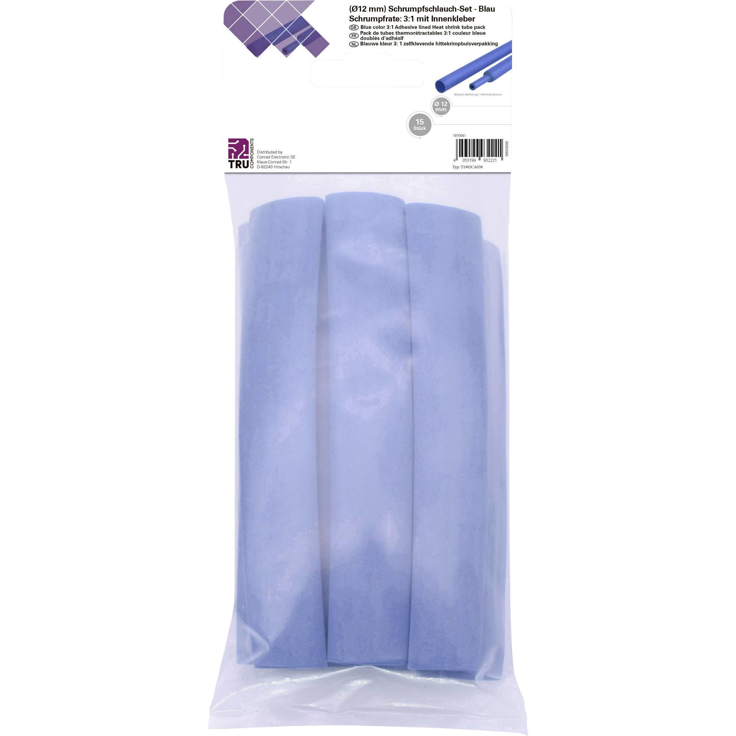 Tru Components, Schrumpfschlauch, Schrumpfschlauchsortiment (15 x)