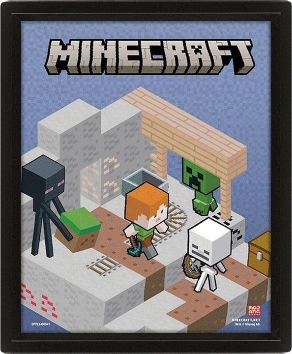Produktbild Minecraft Poster Terrain 3D & Lentikular