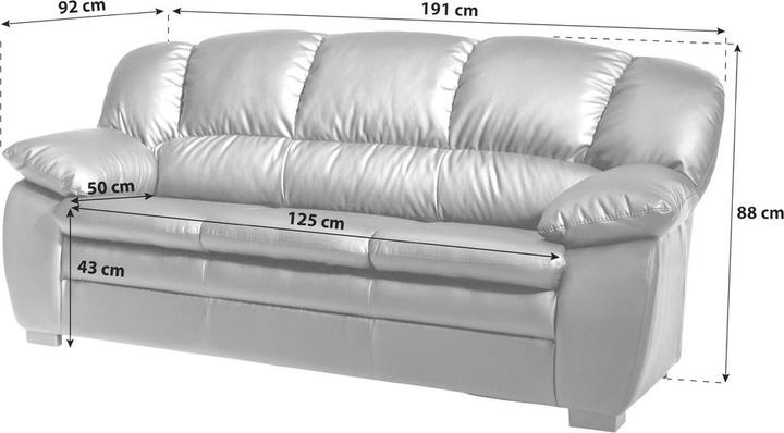 Actual product image Livetastic Casino I (2 person sofa)