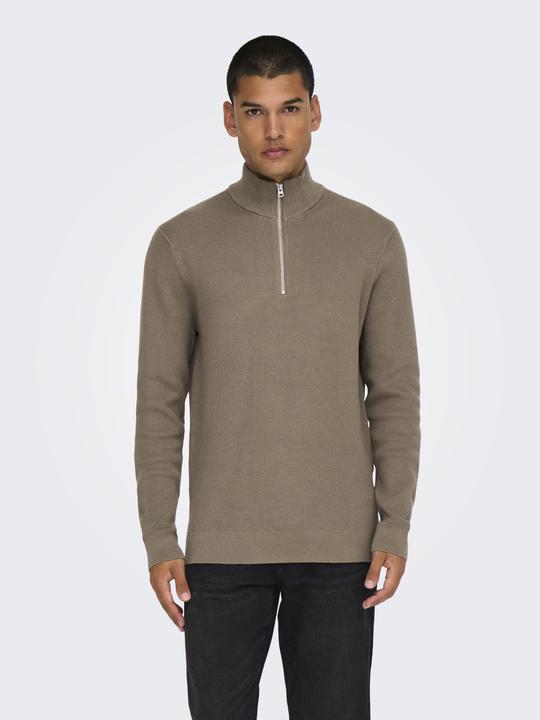 Produktbild Only & Sons Normal geschnitten Hoch geschlossen Pullover Strickpullover (XL)