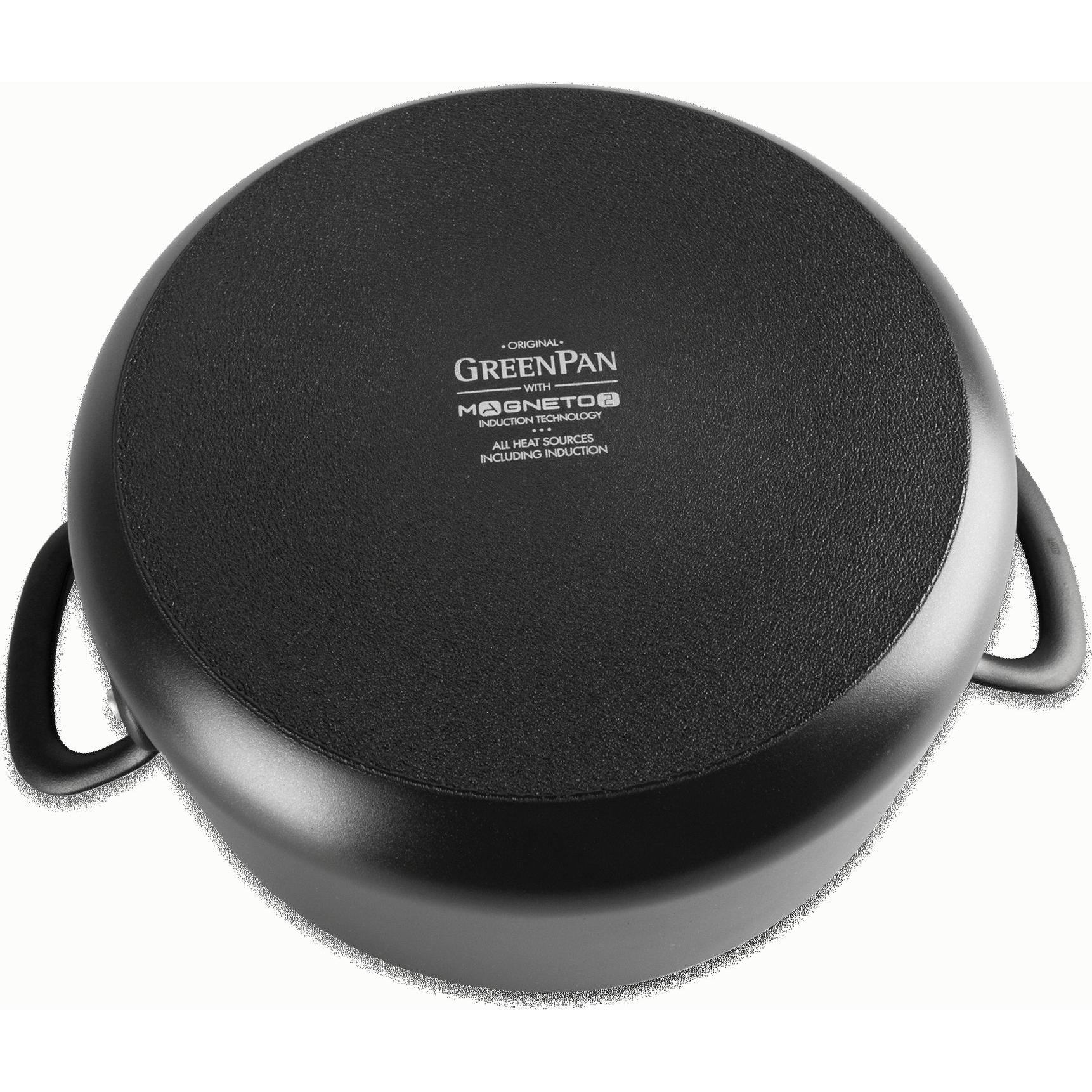 Thumbnail - Greenpan Topf mit Deckel CRAFT 24 cm – 4,9 l, Pfanne + Kochtopf, Schwarz