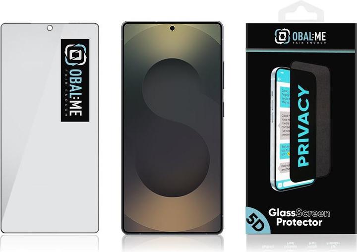Produktbild iLike Obal:Me Privacy 5D Tempered Glass für Samsung Galaxy S25 Ultra schwarz (1 Stk., Samsung Galaxy S25 Ultra)