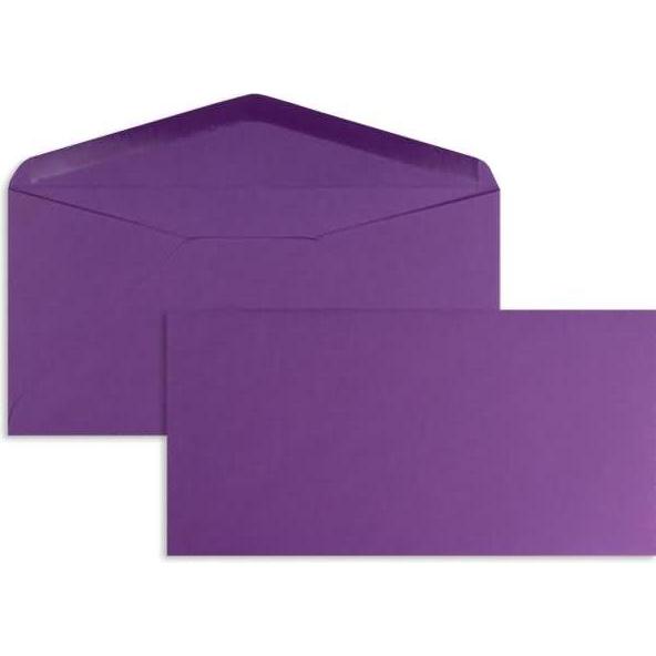 Thumbnail - Blanke, Briefumschlag, Briefumschläge DINlang 120g/qm gummiert VE=100 Stück dunkelviolett (110 x 220 mm, 100 x)