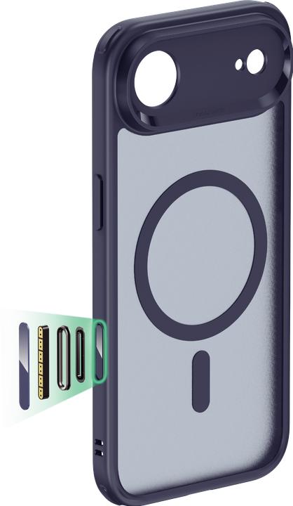 Actual product image ESR Classic Hybrid Magnetic Case (Camera Control), for iPhone 17 Air, Frosted Blue (Apple iPhone 17, Apple iPhone Air)