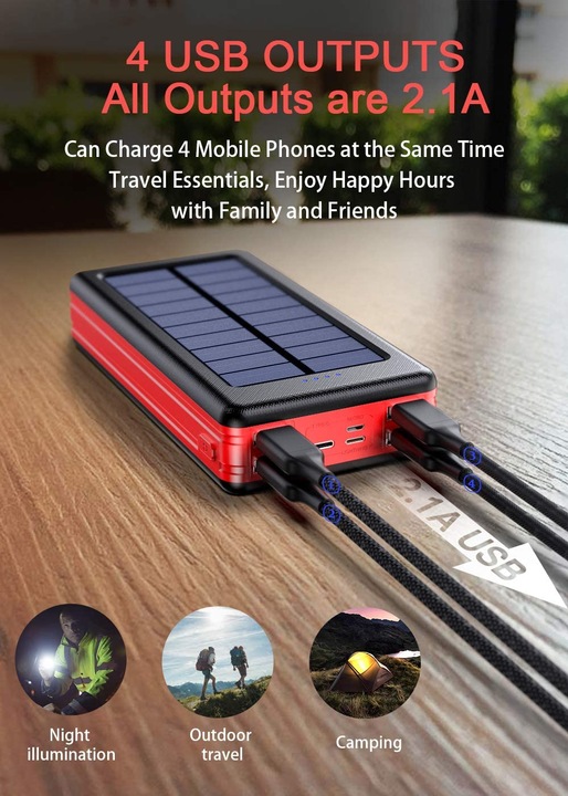 Produktbild Deteng Solar Powerbank (30000 mAh, 111 Wh)