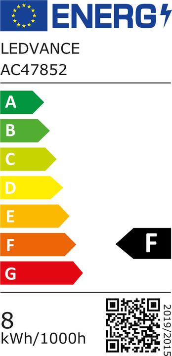 Energy Label Osram Universal (G13, 8 W, 800 lm, 1 x, F)