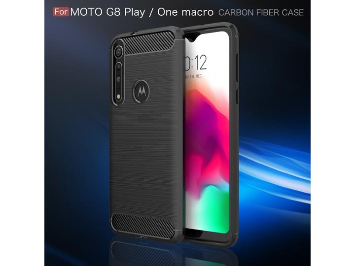 Produktbild Screenguard Motorola One Macro Hülle Carbon Brushed Soft TPU (Motorola One Macro)