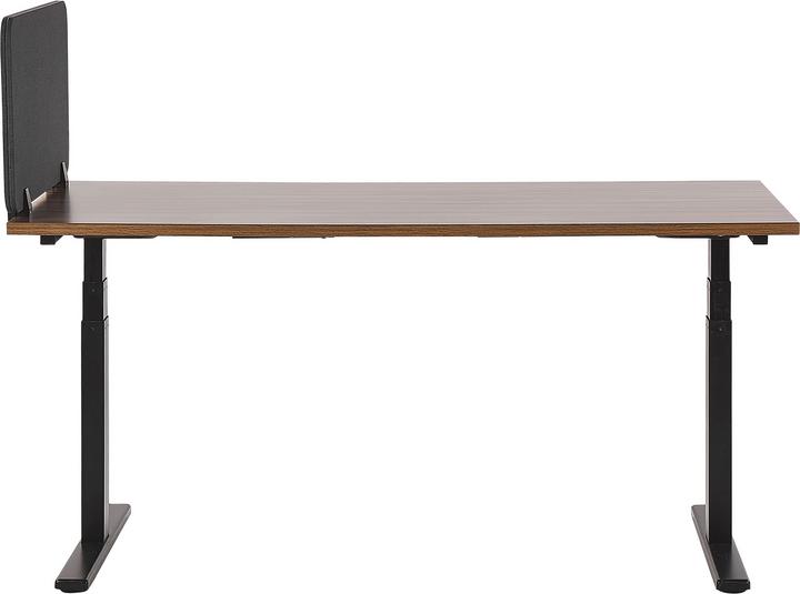 Produktbild Beliani Schreibtischtrennwand dunkelgrau 160 x 40 cm WALLY