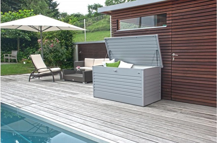 Actual product image Biohort LeisureBox 160, quartz gray metallic