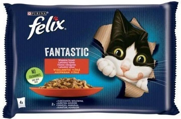 Felix 7613039778074 Katzen-Dosenfutter (Adulto, 4 pz., 340 g)