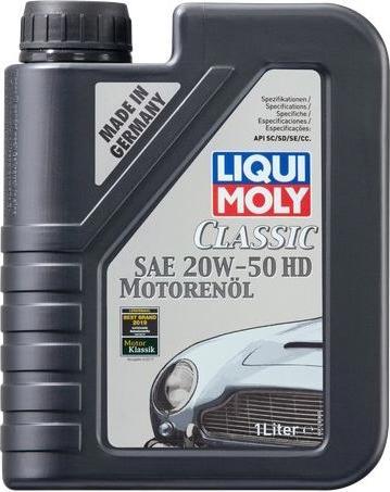 Liqui Moly Huile moteur Classic SAE 20W-50 HD (1 l, SAE 20W-50)