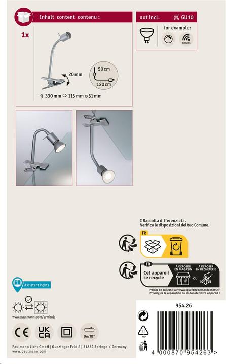 Produktbild Paulmann Assistent Finja (GU10)