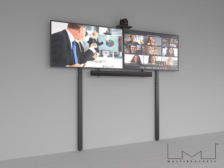 Image du produit Multibrackets 2 pieds de support, pour système modulaire Pro, acier