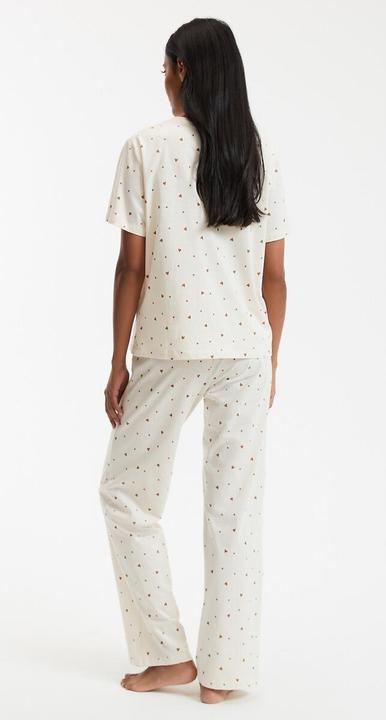 Produktbild La Redoute Collections Pyjama mit Herzchen-Print (XXL)