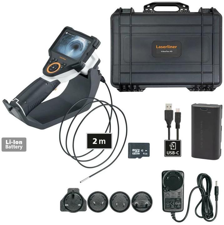 Image du produit Laserliner 082.281A Caméra d'inspection Ø de la sonde : 3.9mm Longueur de la sonde : 2m
