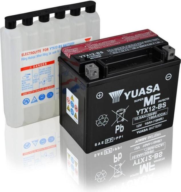 Produktbild Yuasa YTX12-BS AGM (10.50 Ah, 180 A, 12 V)