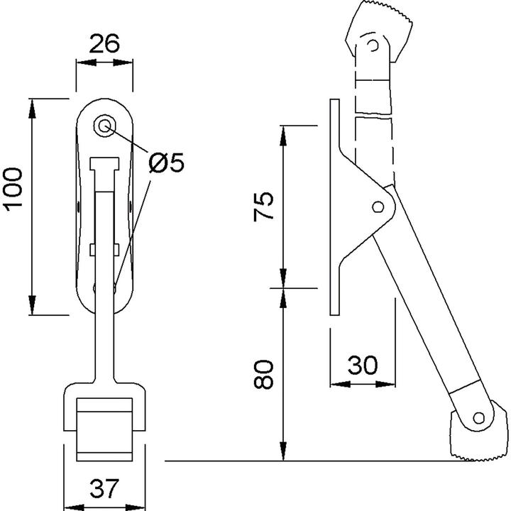 Actual product image Kws Door holder 1060 (1 pcs.)