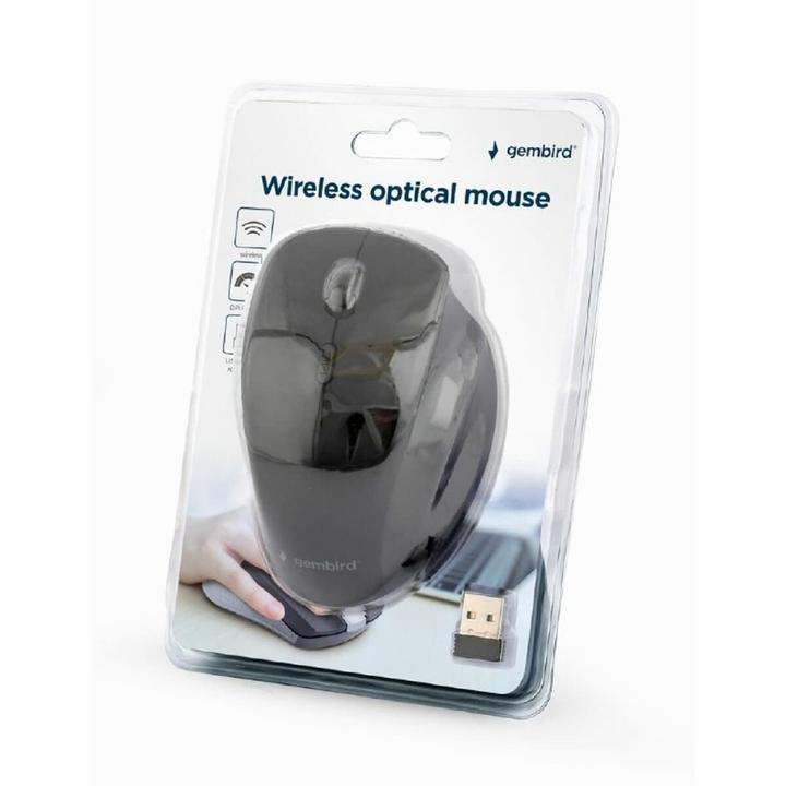 Actual product image Gembird MUSW-6B-02 6-button optical wireless mouse black (Wireless)
