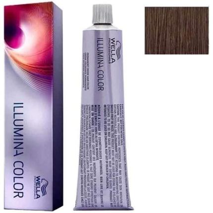 Actual product image Wella Vopsea permanenta Illumina Colour 6/76, Blond Inchis Maro Violet, 60ml (6, 76 Blonde Inchis Maro Violet)