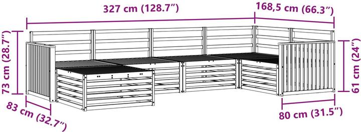 Produktbild vidaXL Outdoor-Sofa