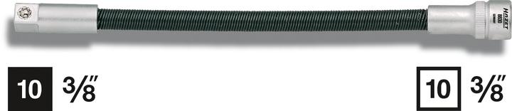 Produktbild HAZET Verlängerung ∙ biegsam 8830 ∙ Vierkant10 mm (3/8 Zoll) ∙ Vierkant 10 mm (3/8 Zoll)