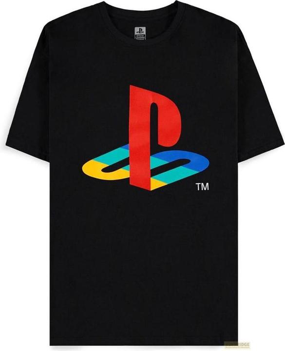 Actual product image Difuzed PlayStation T-Shirt Logo Black Size XL (XL)