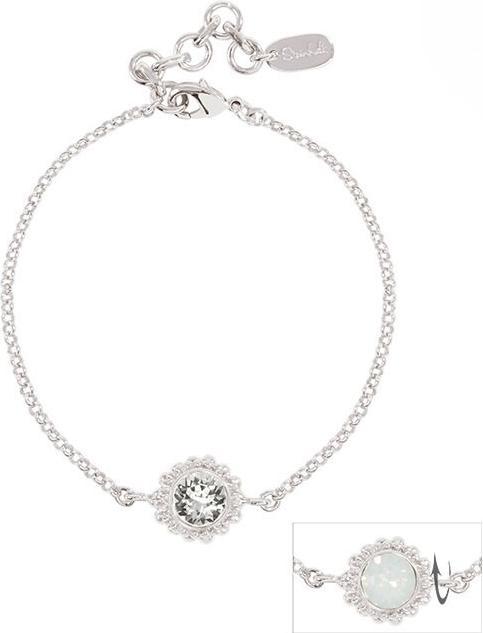 Produktbild Steinkult Armband "Sheila" (20 cm, Messing, Kristallstein, 925 Sterling Silber versilbert)