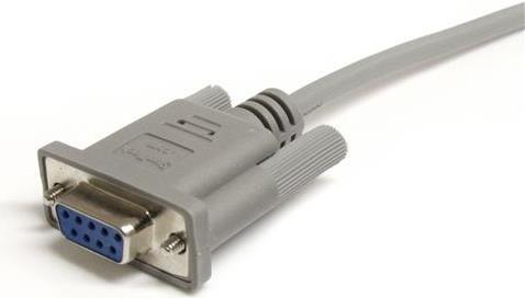 Image du produit StarTech 1.8m Série DB9 Câble droit traversant / Rallonge de câble - Mâle / Femelle - Gris (180 cm)