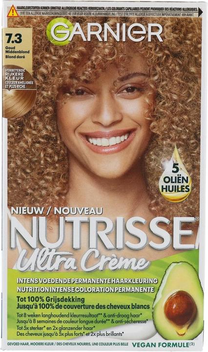 Image du produit Garnier Nutrisse Creme 7.3/73 Honey Blonde Hair Color (7.3/73 Honey Blonde)