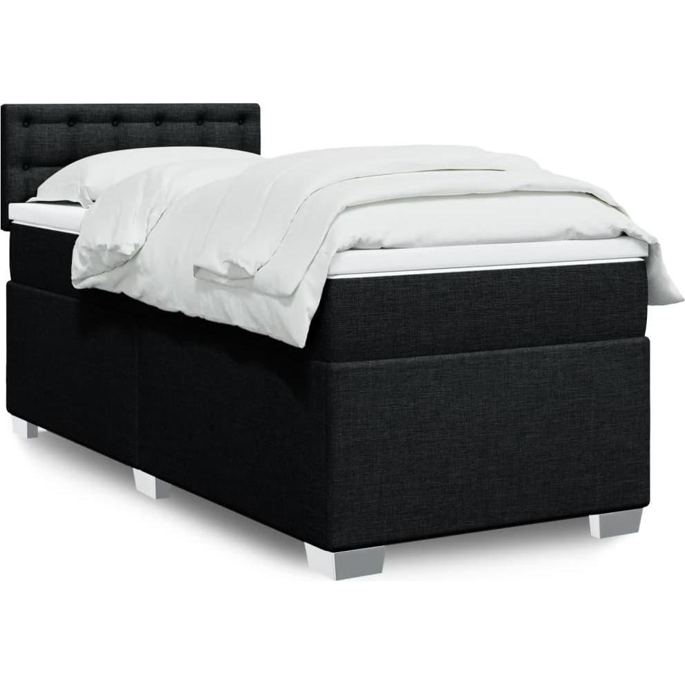 VidaXL, Bett, Bo x springbett mit Matratze 140 x 200 cm Stoff (140 x 200 cm)