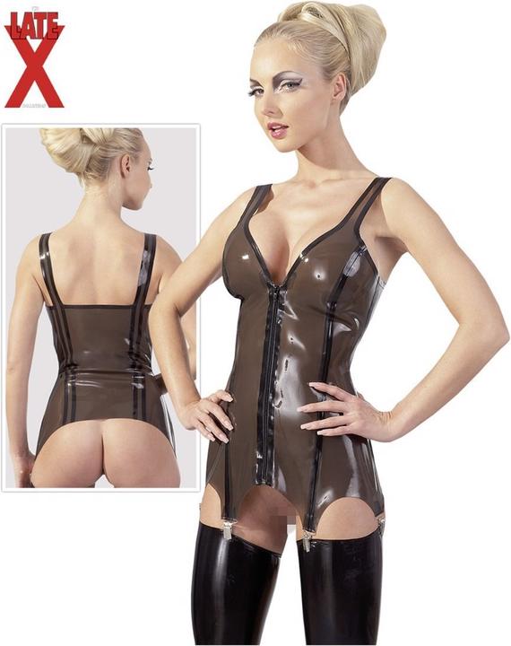 LateX Toys Latex suspender corsage (L)