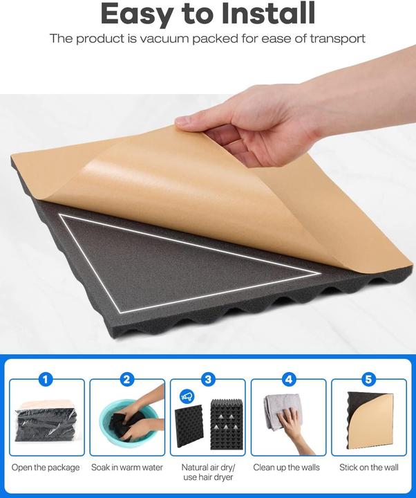 Image du produit Soundsbay Selbstklebende Akustikplatten (12 pcs)