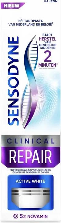 Actual product image Sensodyne Toothpaste Clinical Rapid Active White - Effective Whitening Formula