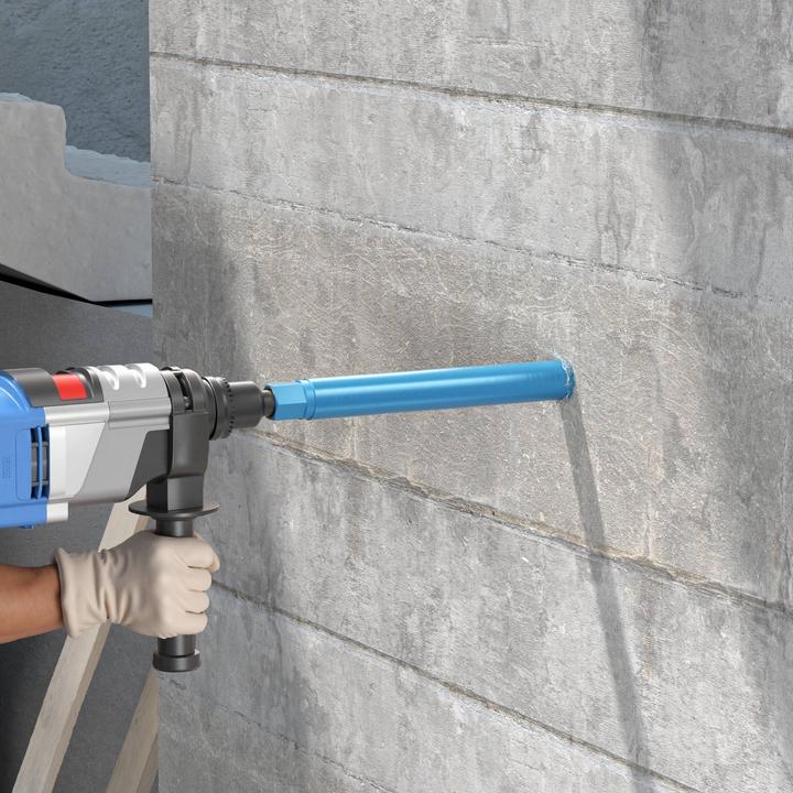 Produktbild Wiltec Diamantbohrkrone Shark Ø52mm Bohrkrone 450mm 1¼ UNC Diamantbohrer Beton (52 mm)