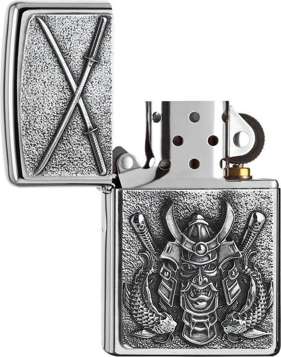 Actual product image Zippo Samurai emblem