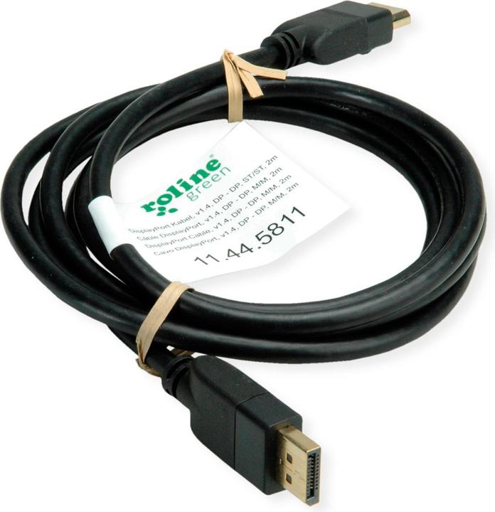 Actual product image Roline DisplayPort cable (5 m, DisplayPort, 1.4)
