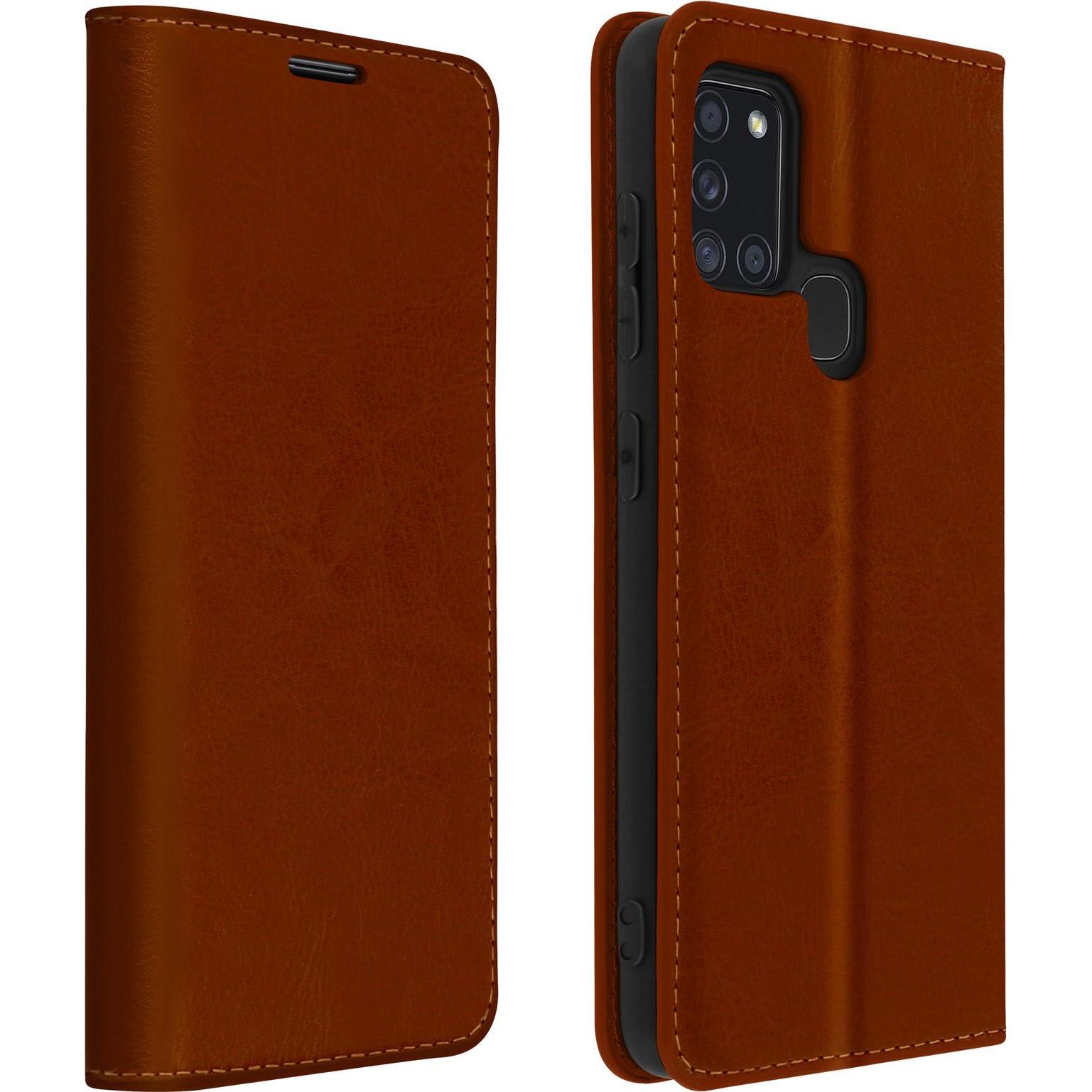 Avizar First Series (Samsung Galaxy A21s), Smartphone Hülle, Braun