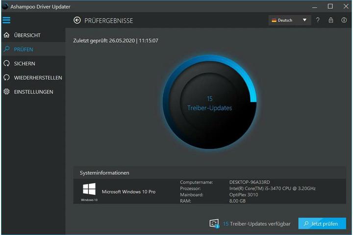 Immagine prodotto Ashampoo Driver Updater ESD, versione completa, 3 PC, 1 anno (1 Utente, 12 mesi)