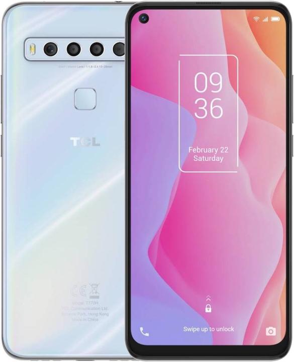 TCL T10L (64 GB, Arctic White, 6.53", Doppia SIM Ibrida, 4G)