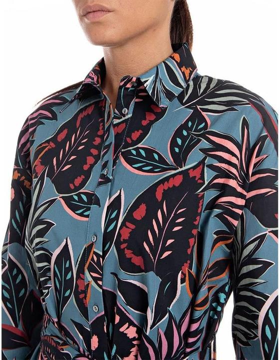 Image du produit Replay Robe imprimée en poplin de coton (XL)
