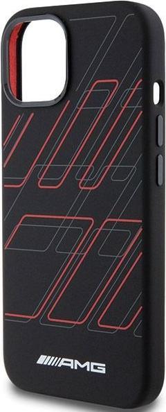 Immagine prodotto Mercedes AMG AMHMP15S23SSPK Custodia rigida per iPhone 15 / 14 / 13 6,1" in silicone a rombi grandi M (Apple iPhone 15)