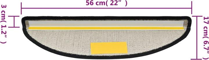 Actual product image vidaXL Step mat (56 x 17 x 3 cm)