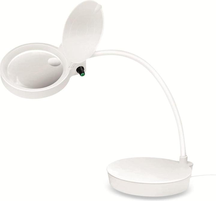 Productafbeelding LogiLink LED loeplamp, met 2 lenzen, wit, dimbaar (400 lm)